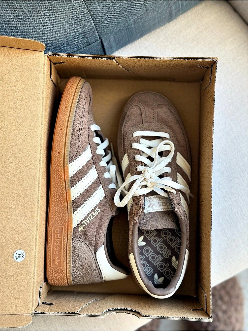 adidas Handball Spezial Earth Strata Gum Brown & White Sneakers